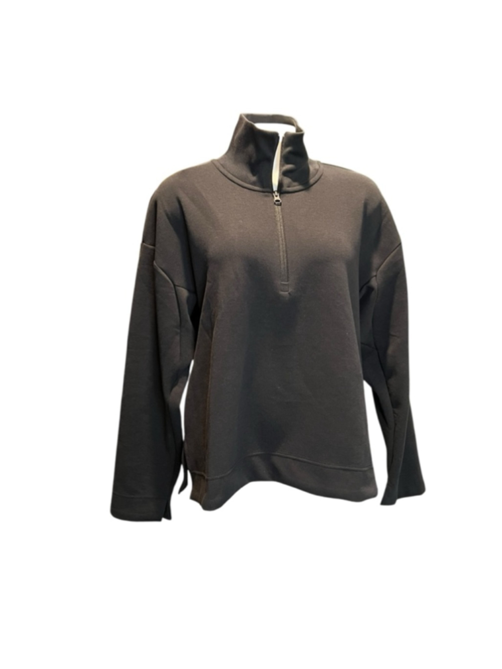 Women's adidas Black Quarter-Zip Sweatshirt M